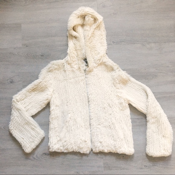 Taxi Jackets & Blazers - Taxi Faux Fur Hooded Zip Coat